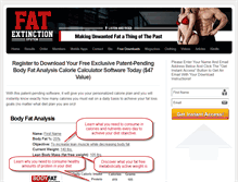 Tablet Screenshot of fatextinction.com